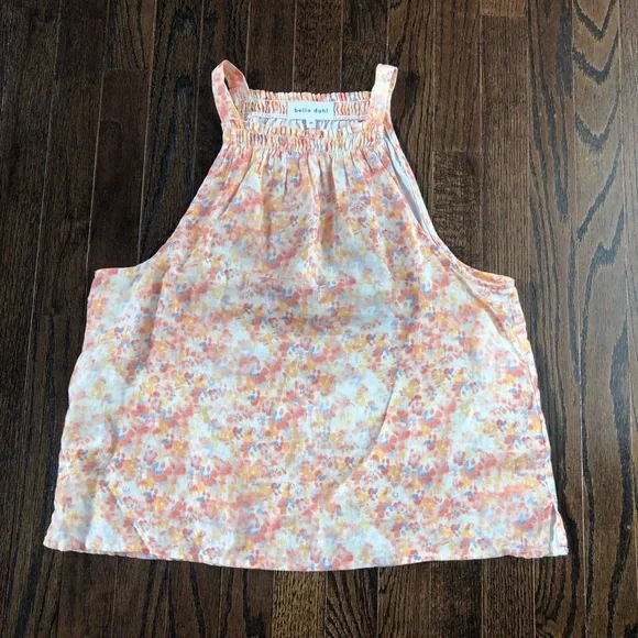 Bella Dahl Women’s M Shirred Halter Top in Peach Floral Print - EUC! - Picture 5 of 12